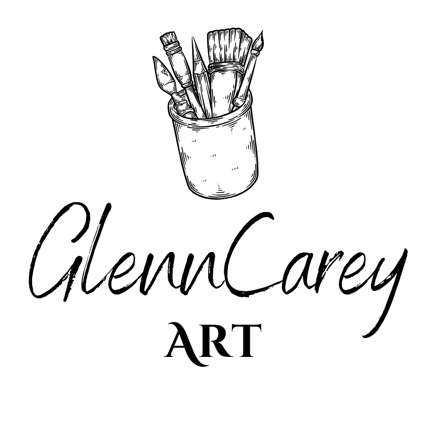 Glenn Carey Art, Logo Created by Chrystal M Marketing